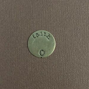 Origami Owl Plate | Faith | Medium Locket
